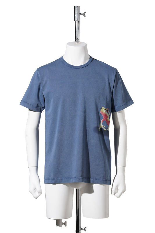 PEEKING FROG T-SHIRT / 172:MID BLUE