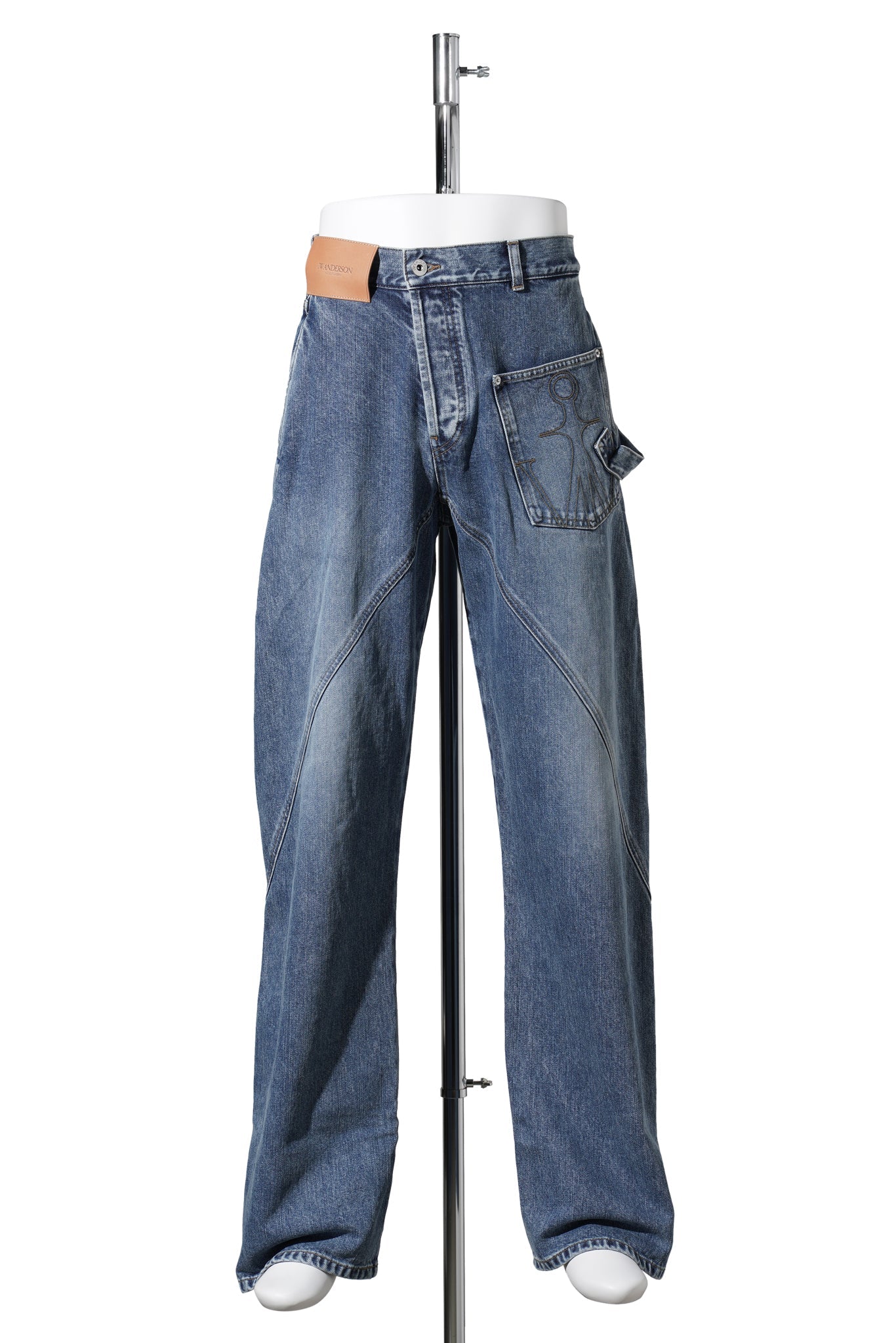 TWISTED WORKWEAR JEANS / 172:MID BLUE