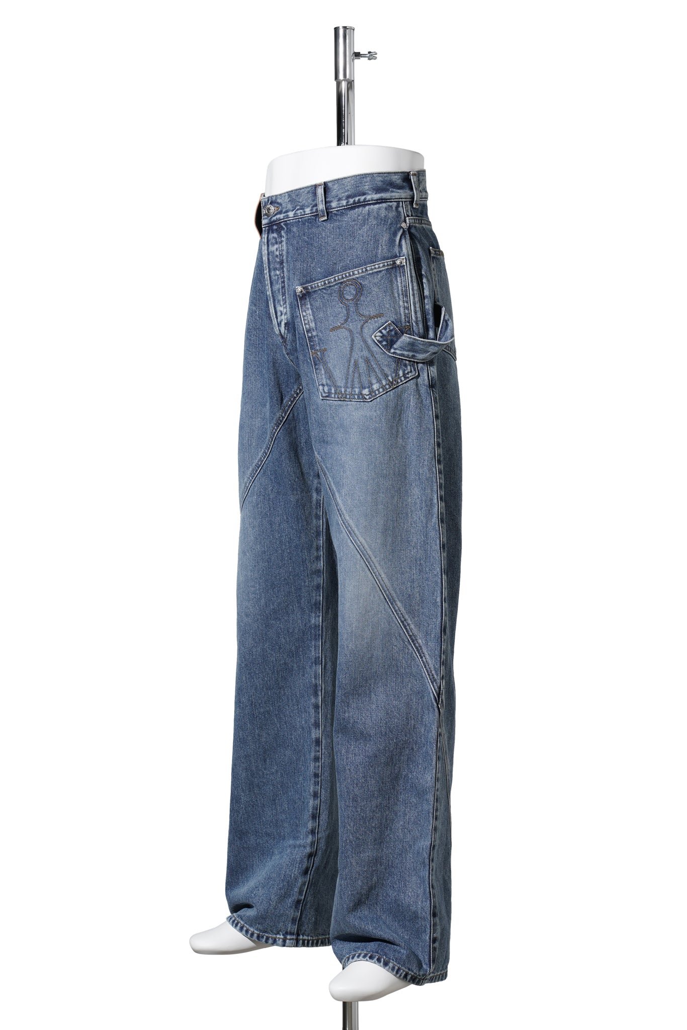 TWISTED WORKWEAR JEANS / 172:MID BLUE