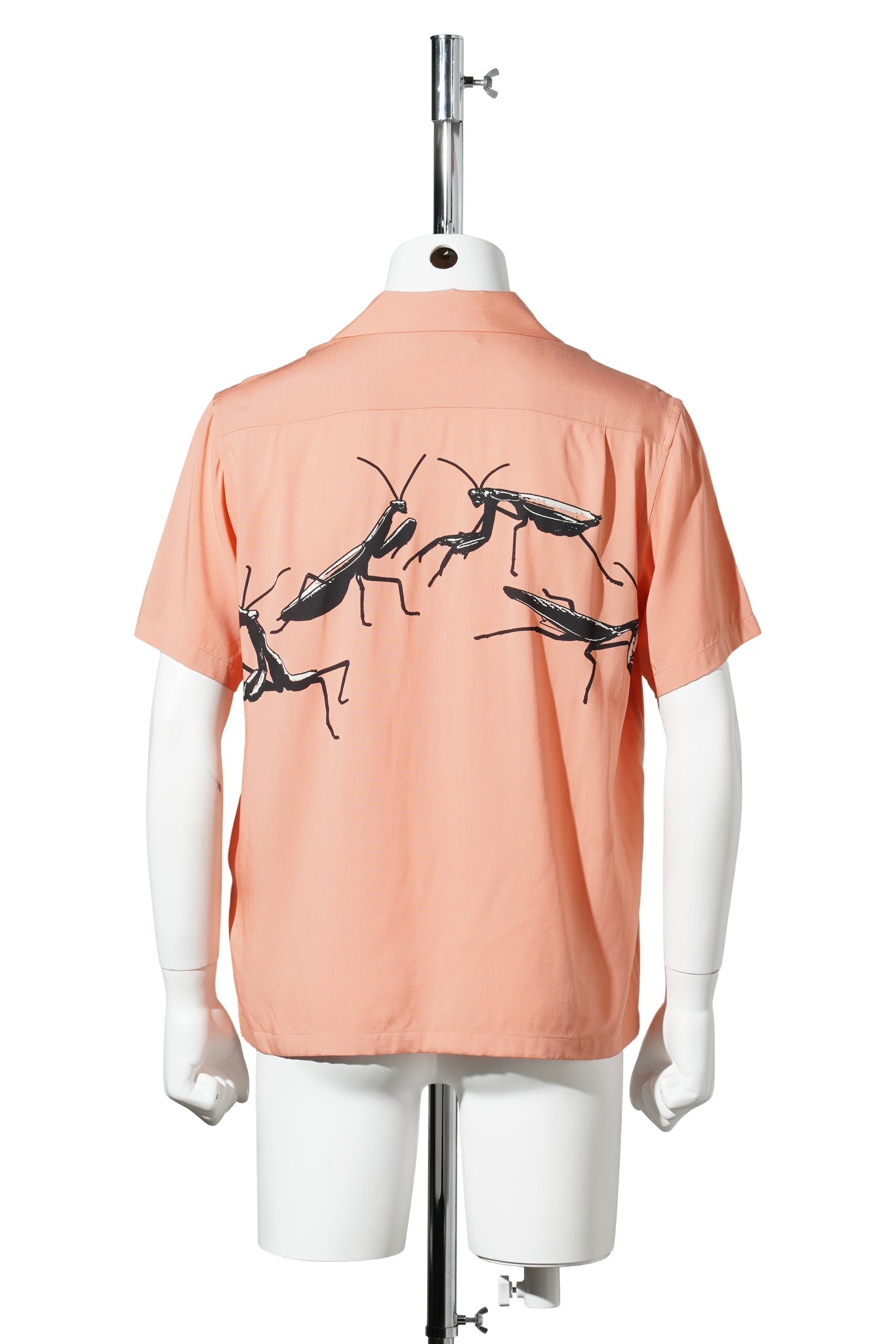 SHORT SLEEVE CAMP COLLAR SHIRT / 406:PEACH