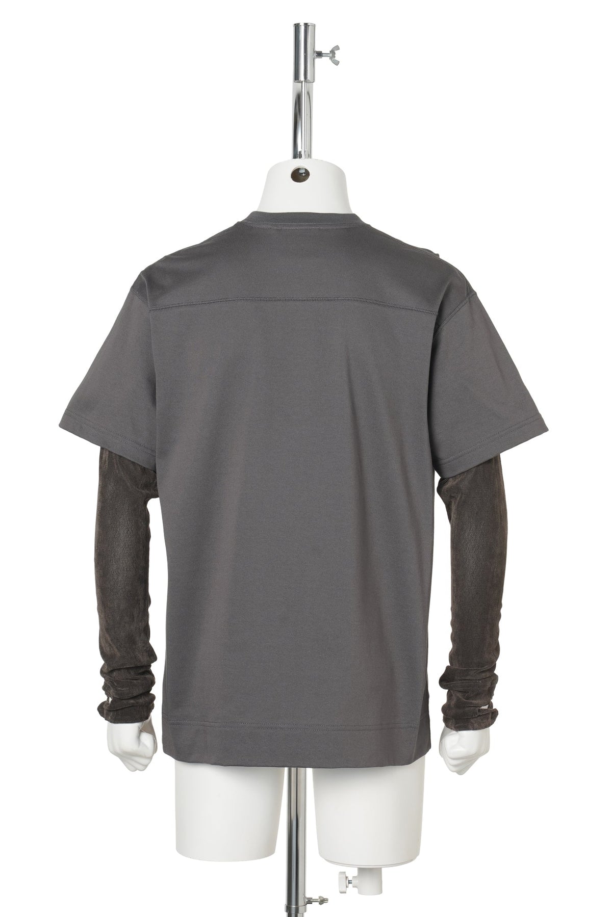CIRCLE FANGSAI LAYERED TEE / CHARCOAL
