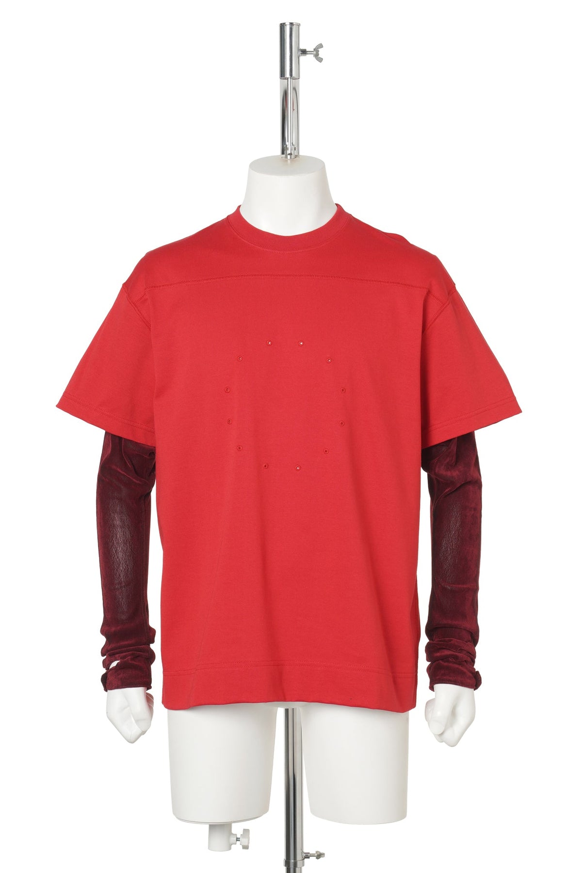CIRCLE FANGSAI LAYERED TEE / RED