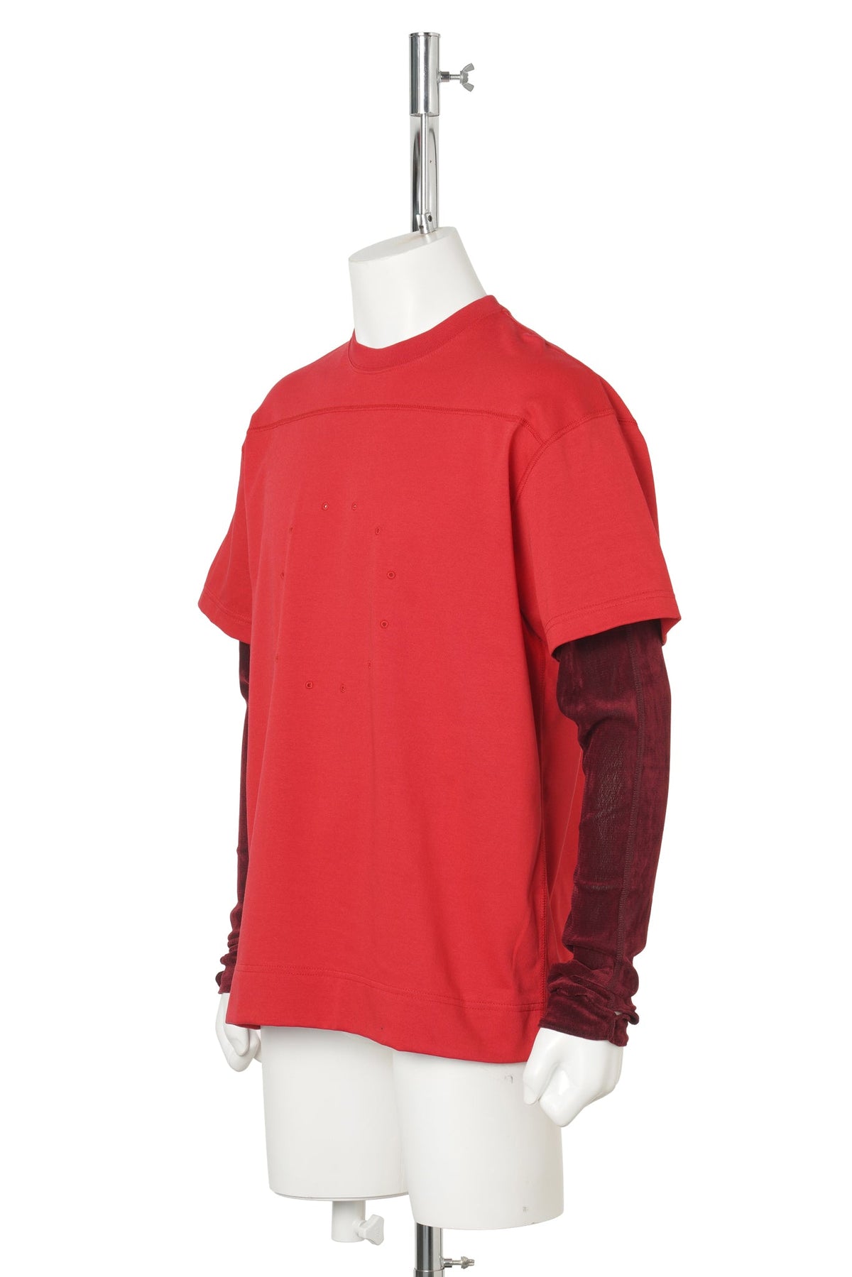 CIRCLE FANGSAI LAYERED TEE / RED