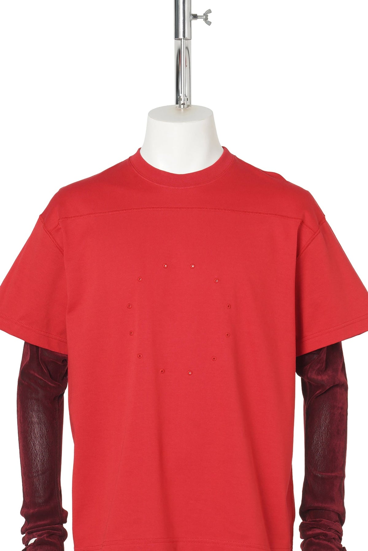 CIRCLE FANGSAI LAYERED TEE / RED