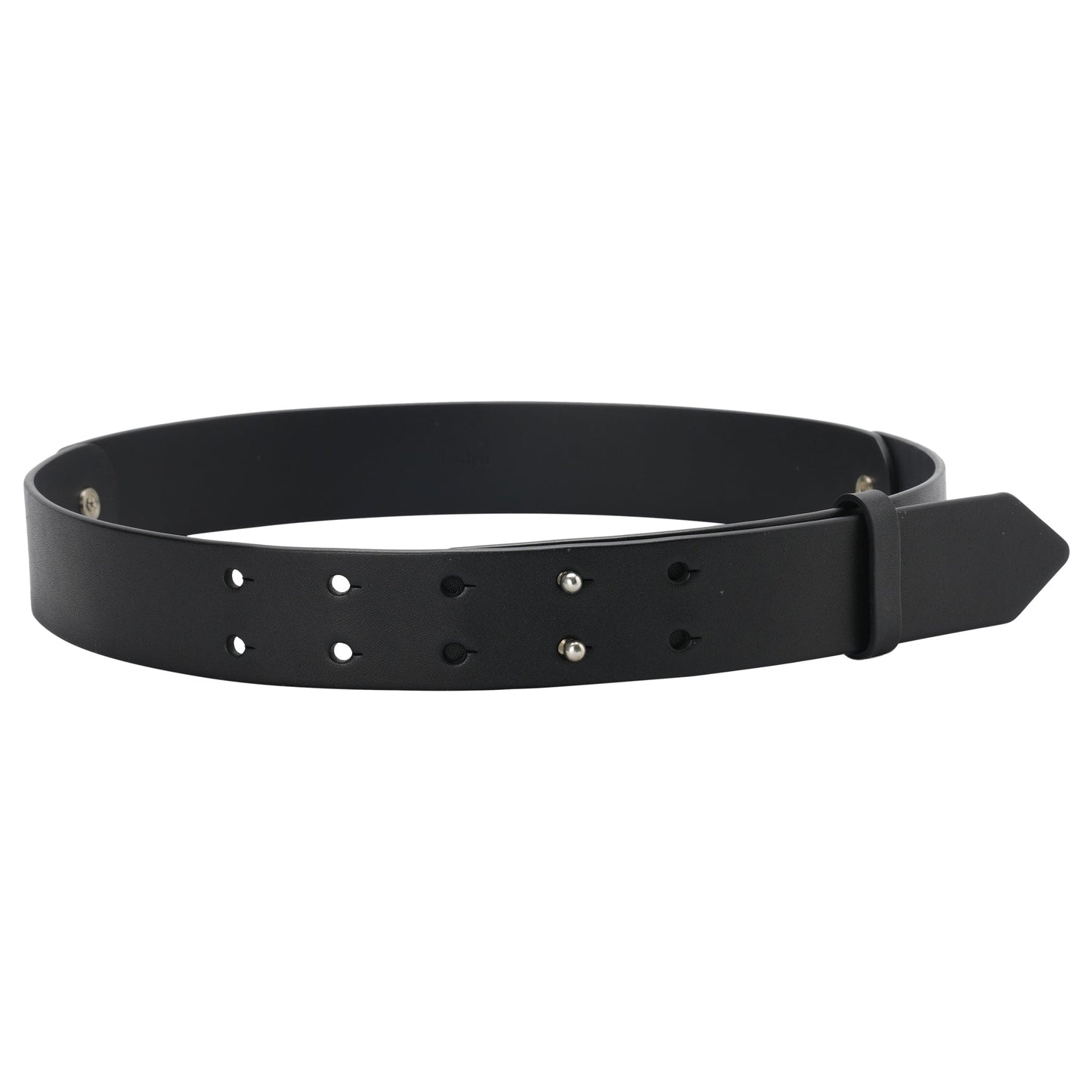 FOLDING LEATHER BELT / BLACK