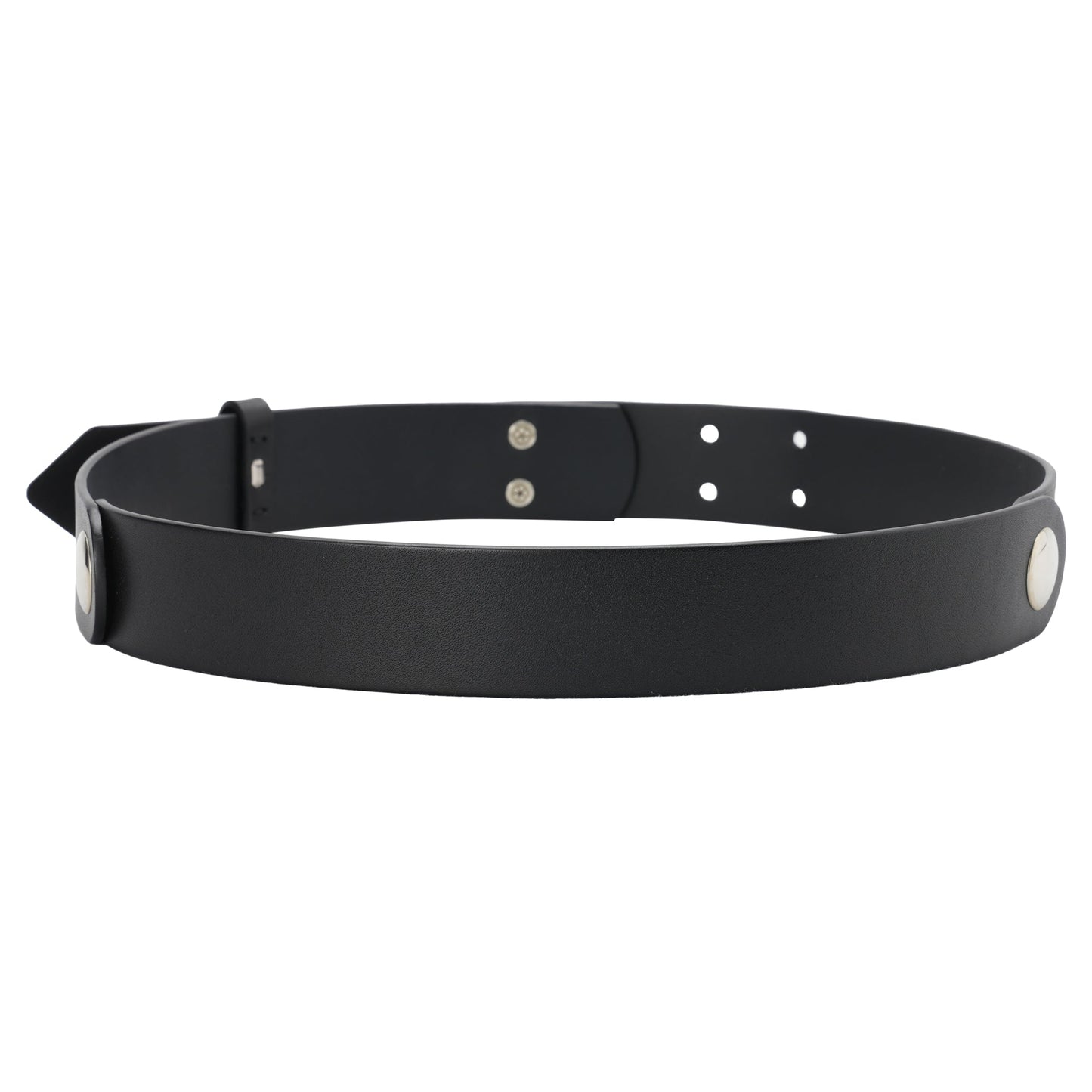 FOLDING LEATHER BELT / BLACK