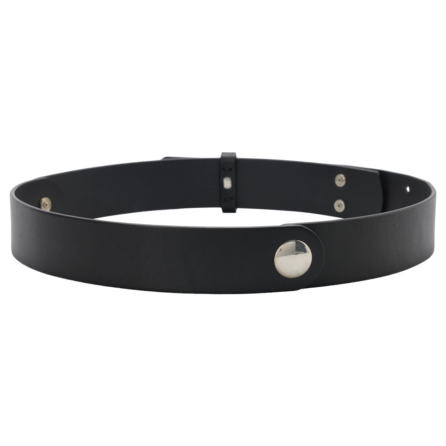 FOLDING LEATHER BELT / BLACK