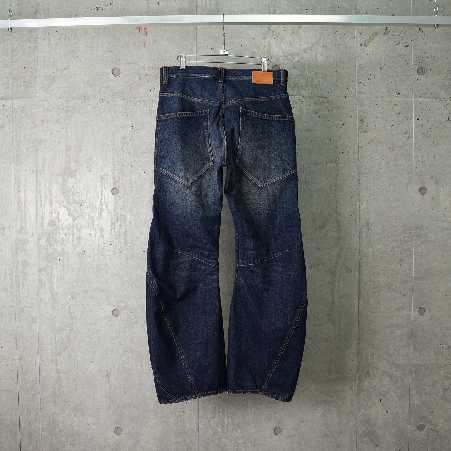 3D CUTTING DENIM PANTS / INDIGO