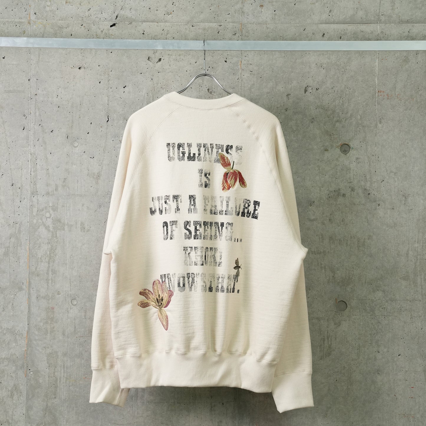 VINTAGE FINISHED SWEATSHIRT / OATMEAL