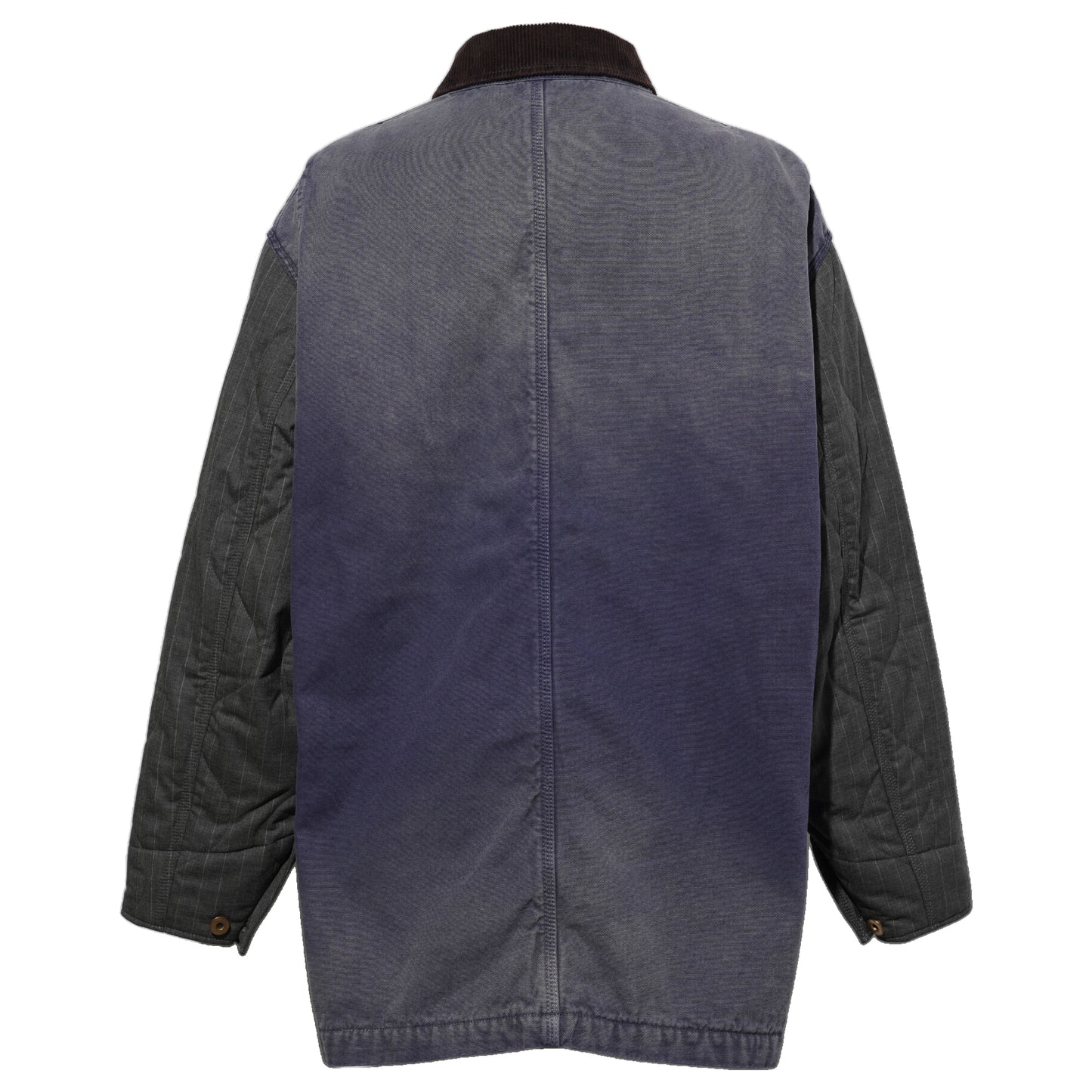 VINTAGE-EFFECT WORK COAT / BLUE