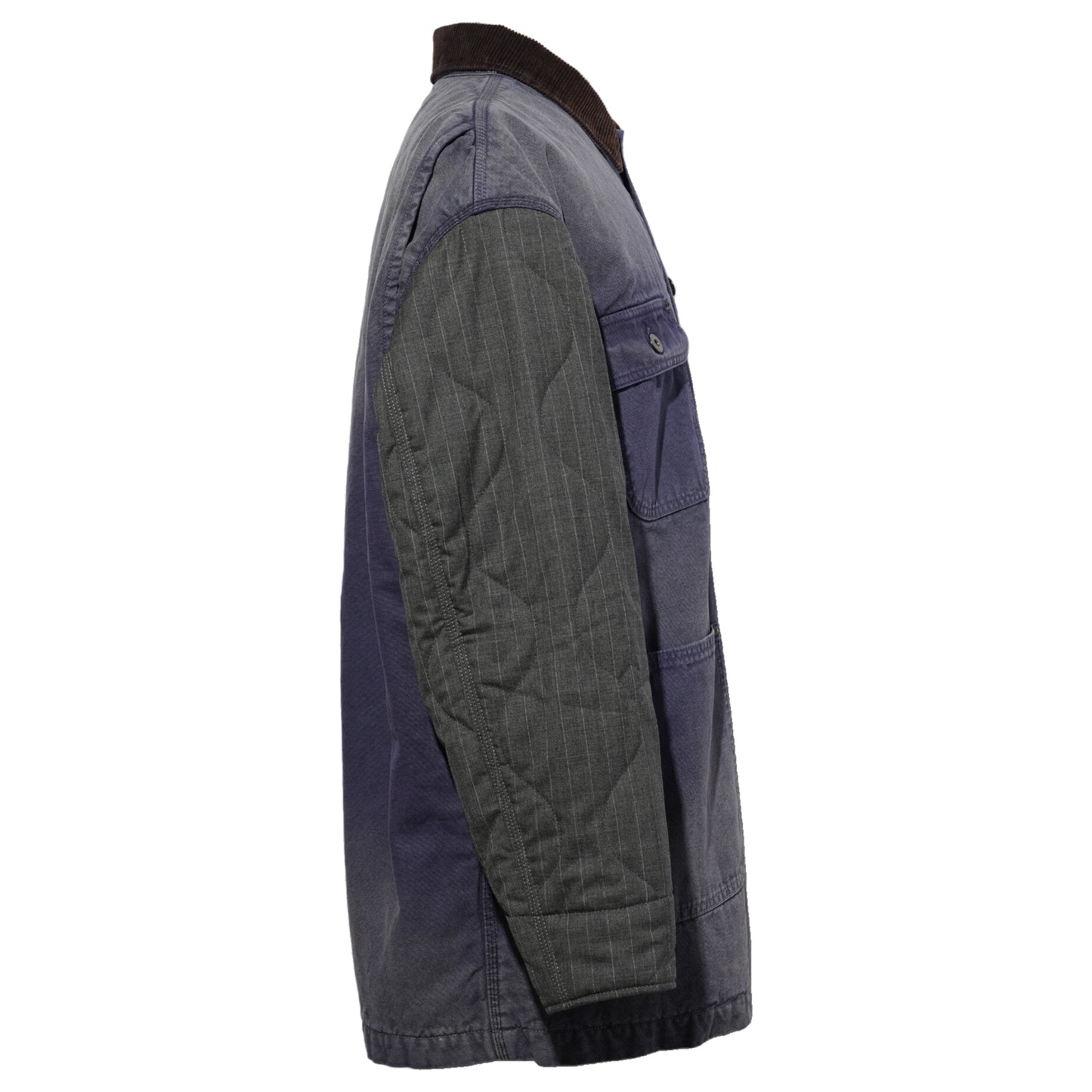 VINTAGE-EFFECT WORK COAT / BLUE