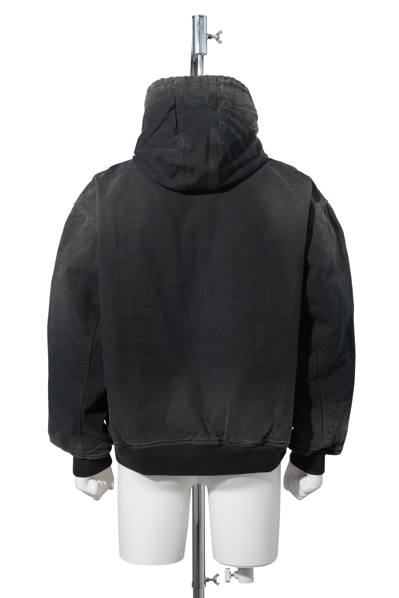 VINTAGE-EFFECT EMBROIDERED JACKET / BLACK