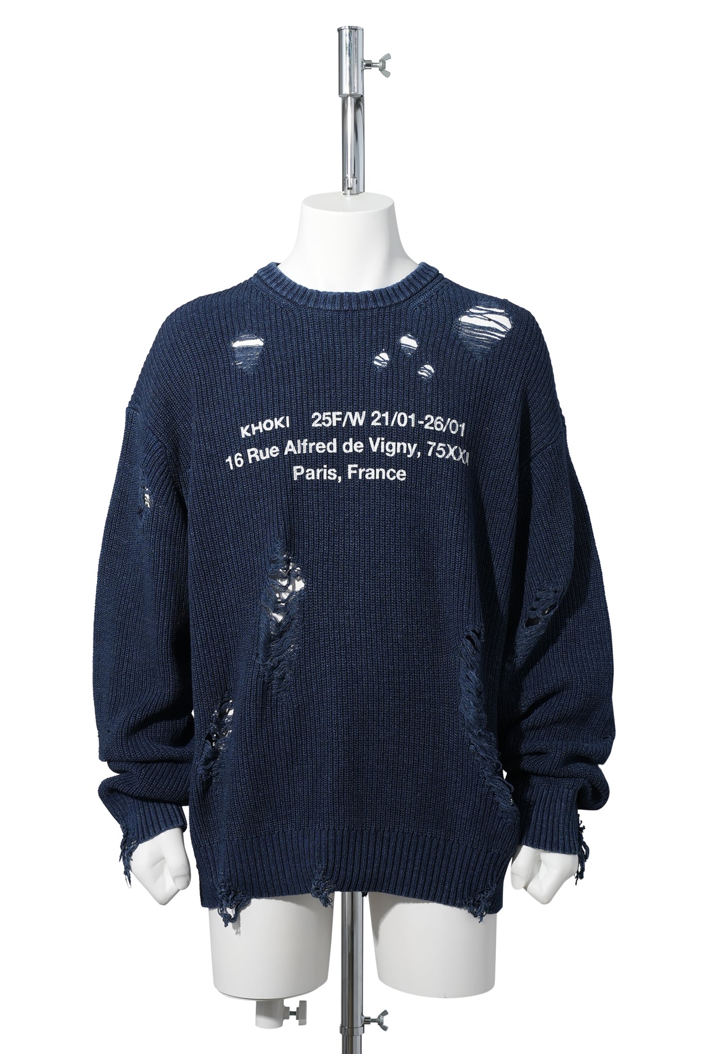 INDIGO PULLOVER KNIT / INDIGO