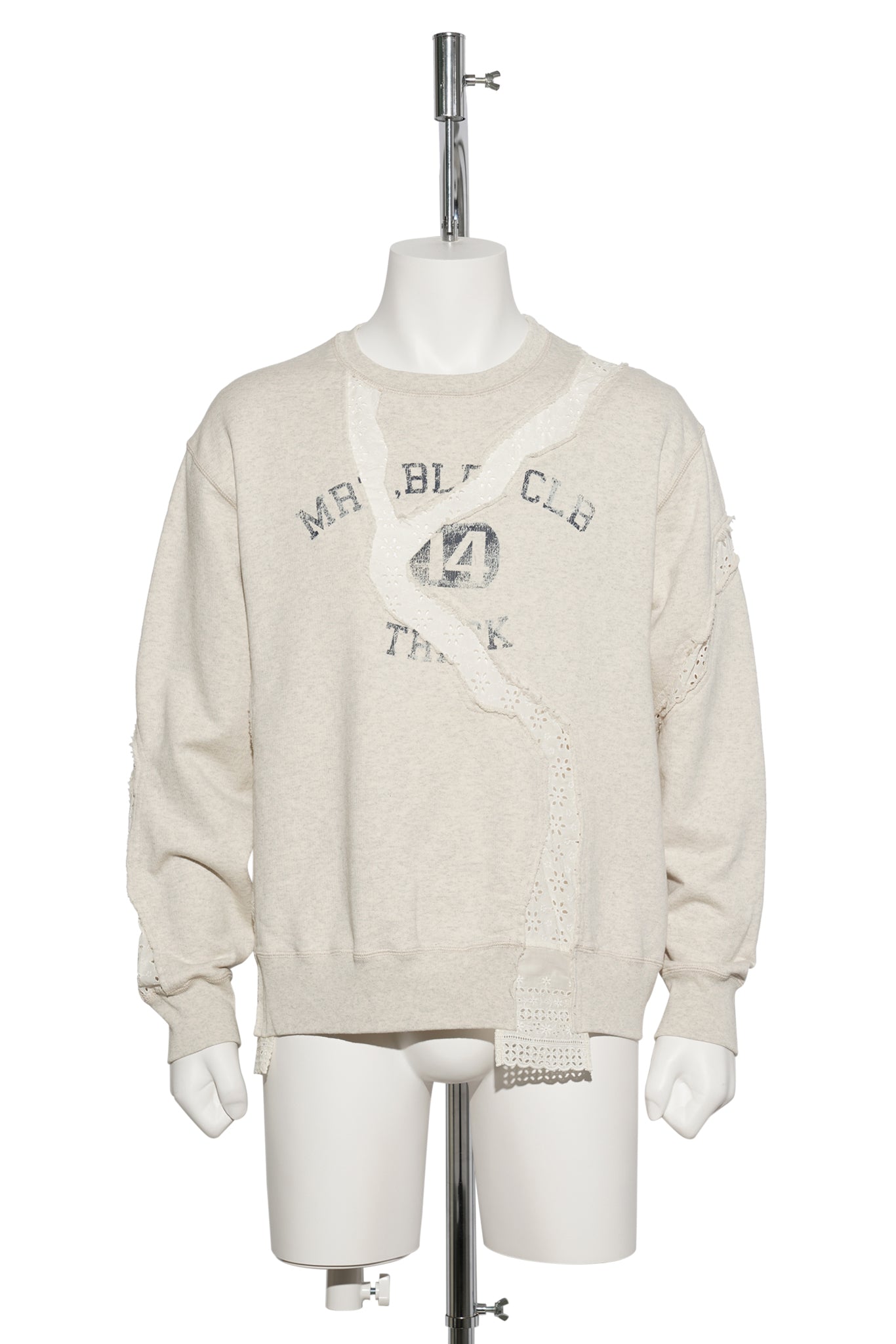 ASYMMETRIC SWEAT SHIRT / OATMEAL