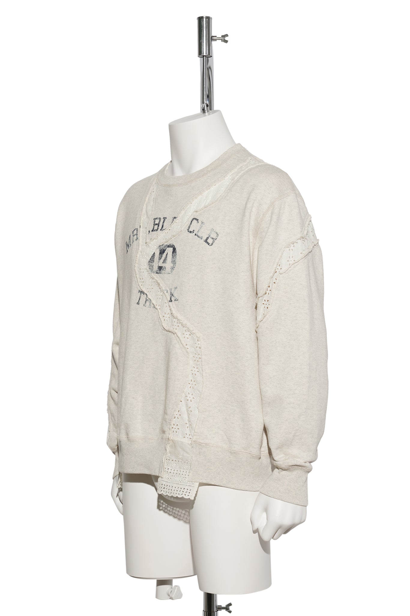 ASYMMETRIC SWEAT SHIRT / OATMEAL
