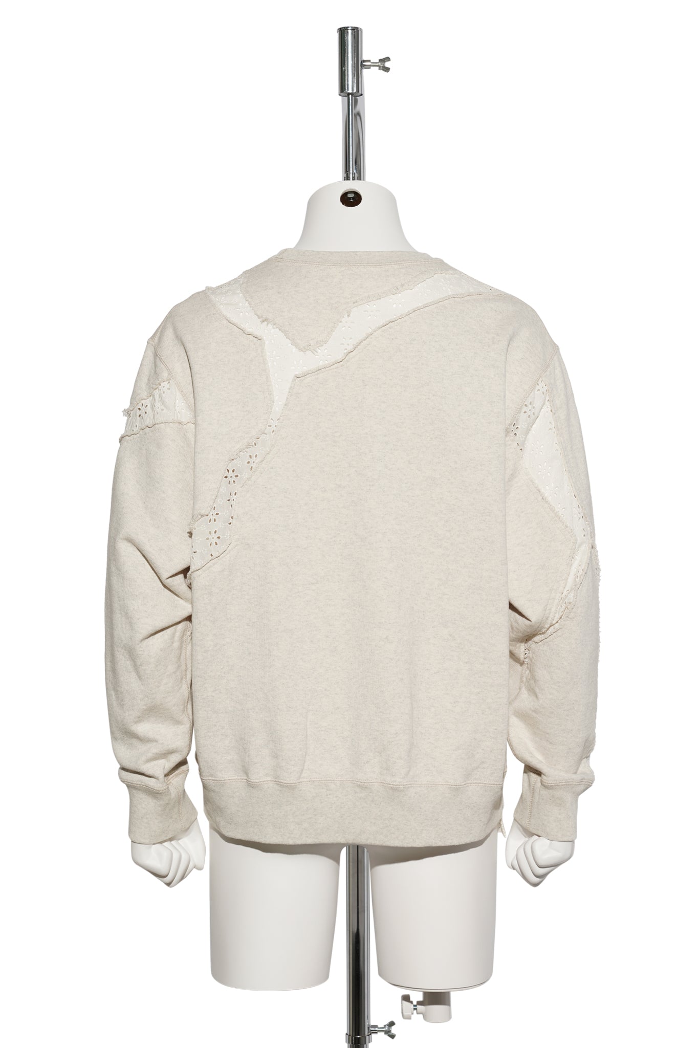 ASYMMETRIC SWEAT SHIRT / OATMEAL