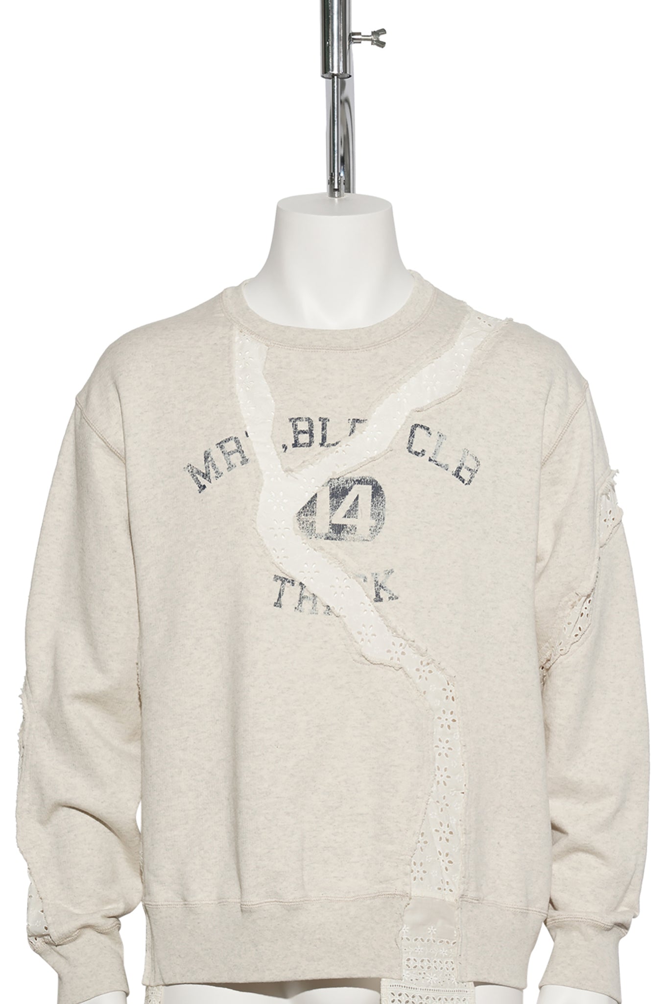 ASYMMETRIC SWEAT SHIRT / OATMEAL