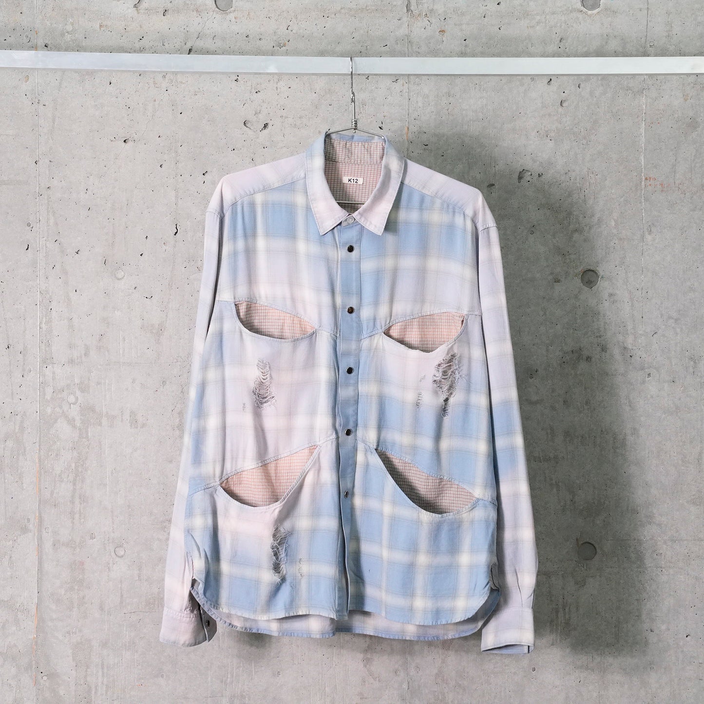 VINTAGE-EFFECT SHIRT / BLUE