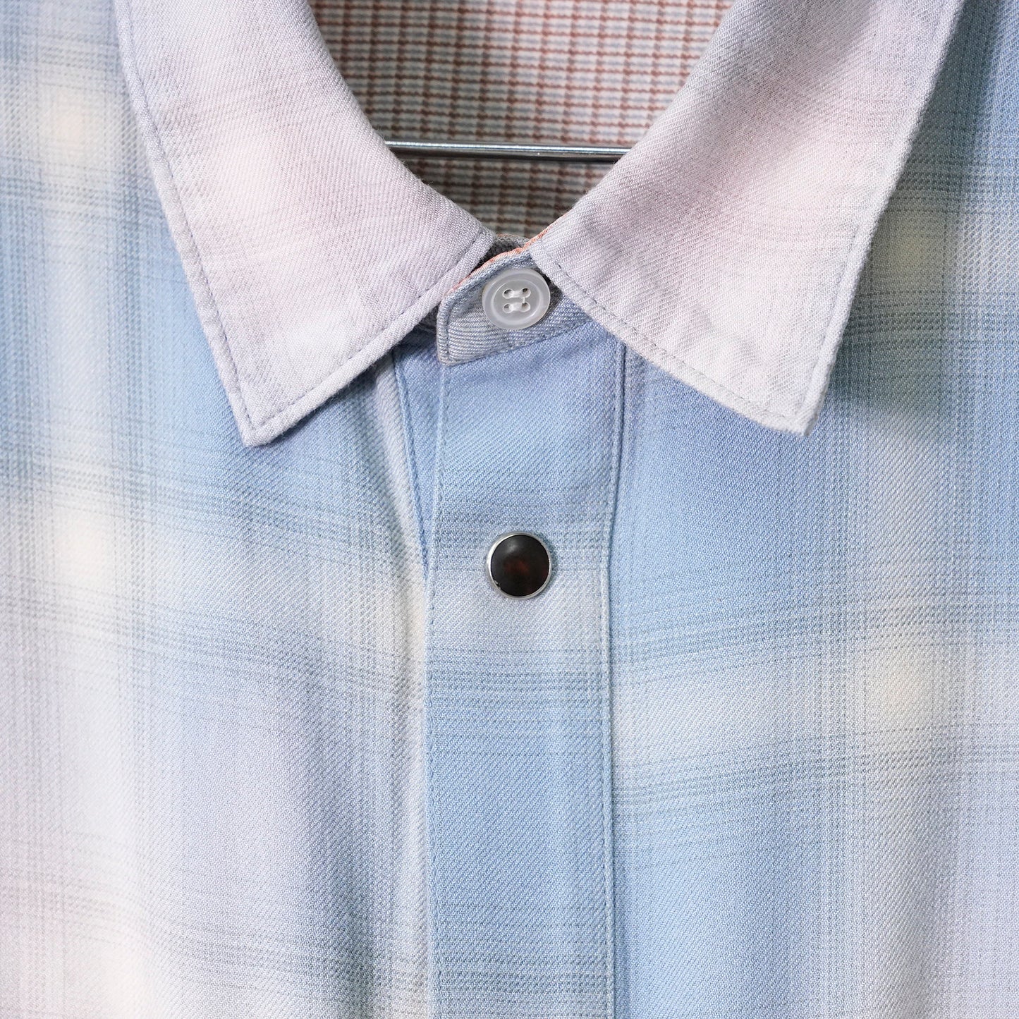 VINTAGE-EFFECT SHIRT / BLUE