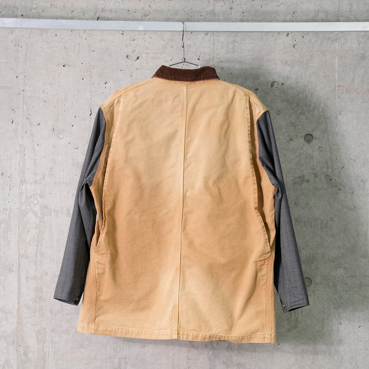 VINTAGE-EFFECT WORK COAT / BEIGE