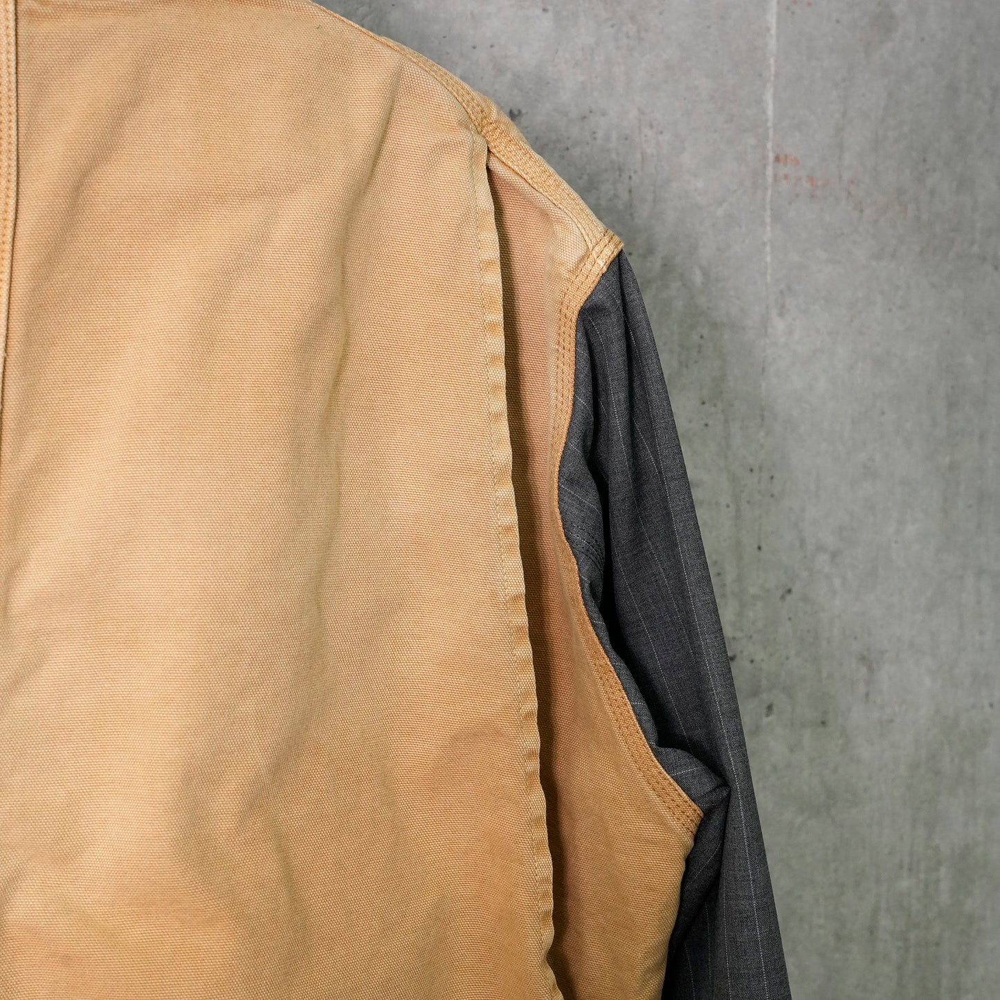 VINTAGE-EFFECT WORK COAT / BEIGE