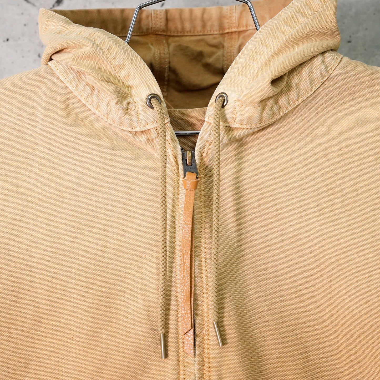 VINTAGE-EFFECT WORK JACKET / BEIGE