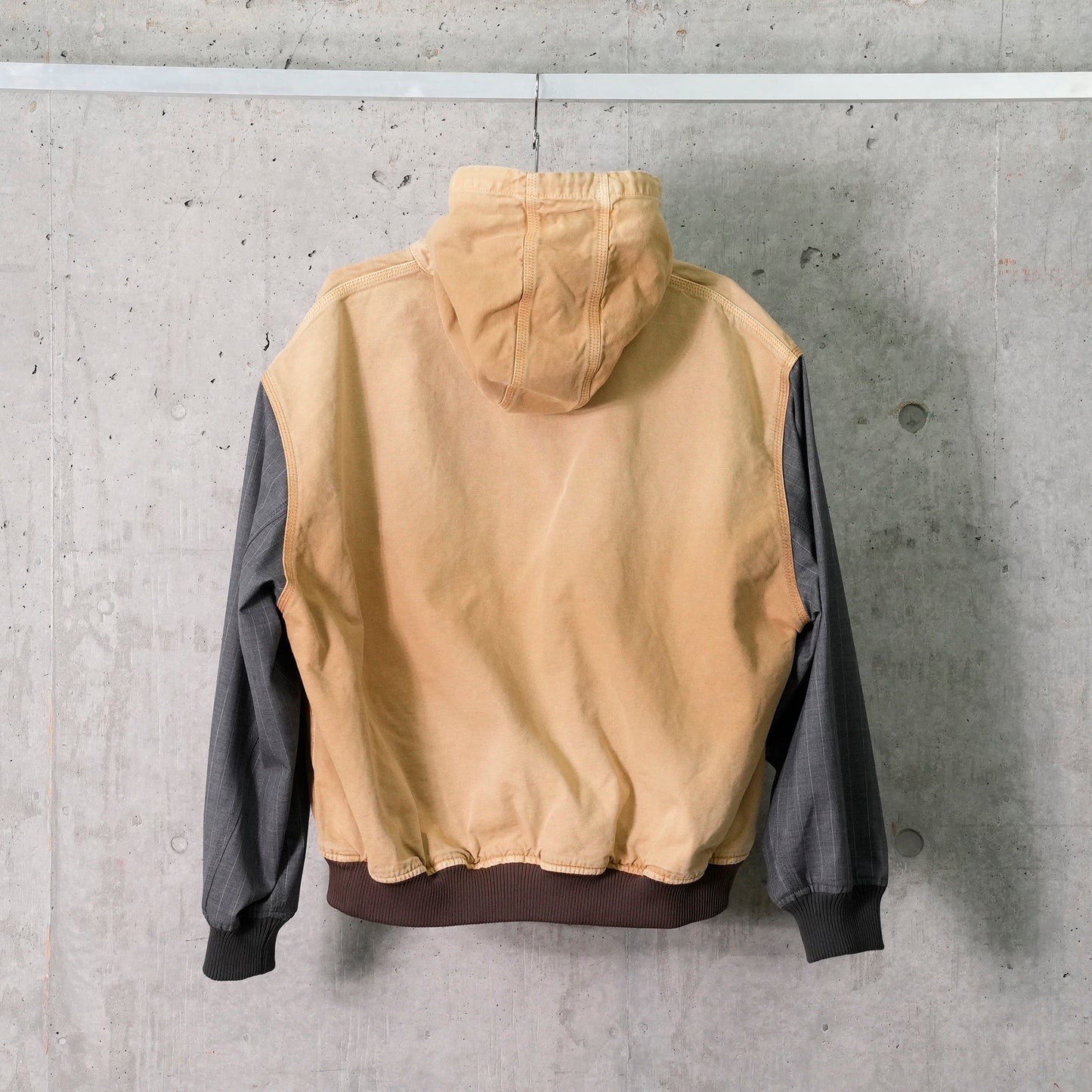 VINTAGE-EFFECT WORK JACKET / BEIGE