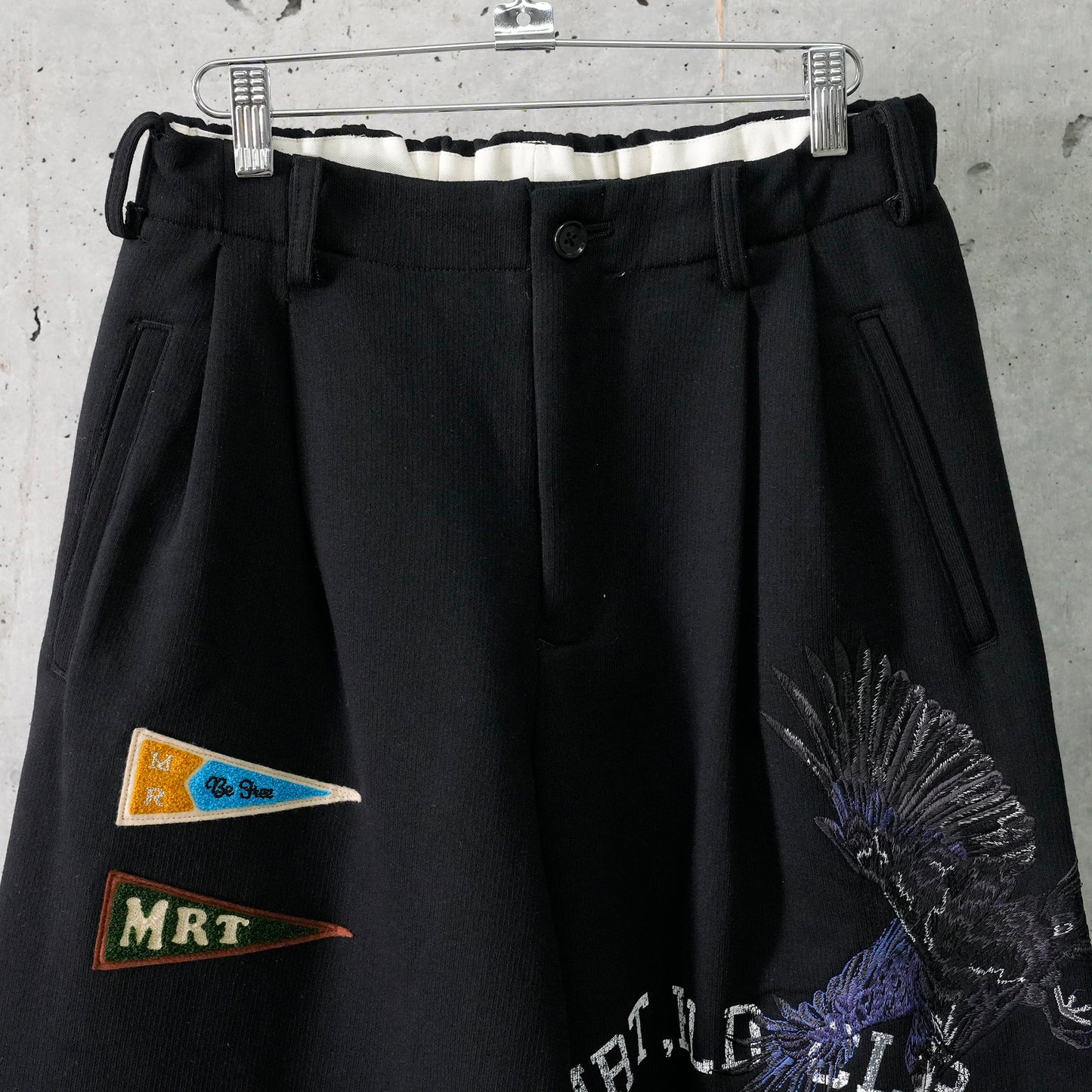 MULTI EMBODIED-DESIGN SWEATPANTS / BLACK