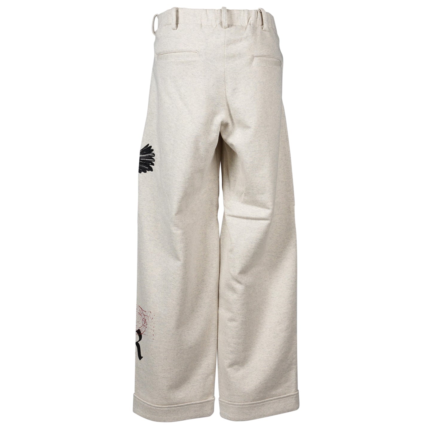 MULTI EMBODIED-DESIGN SWEATPANTS / OATMEAL