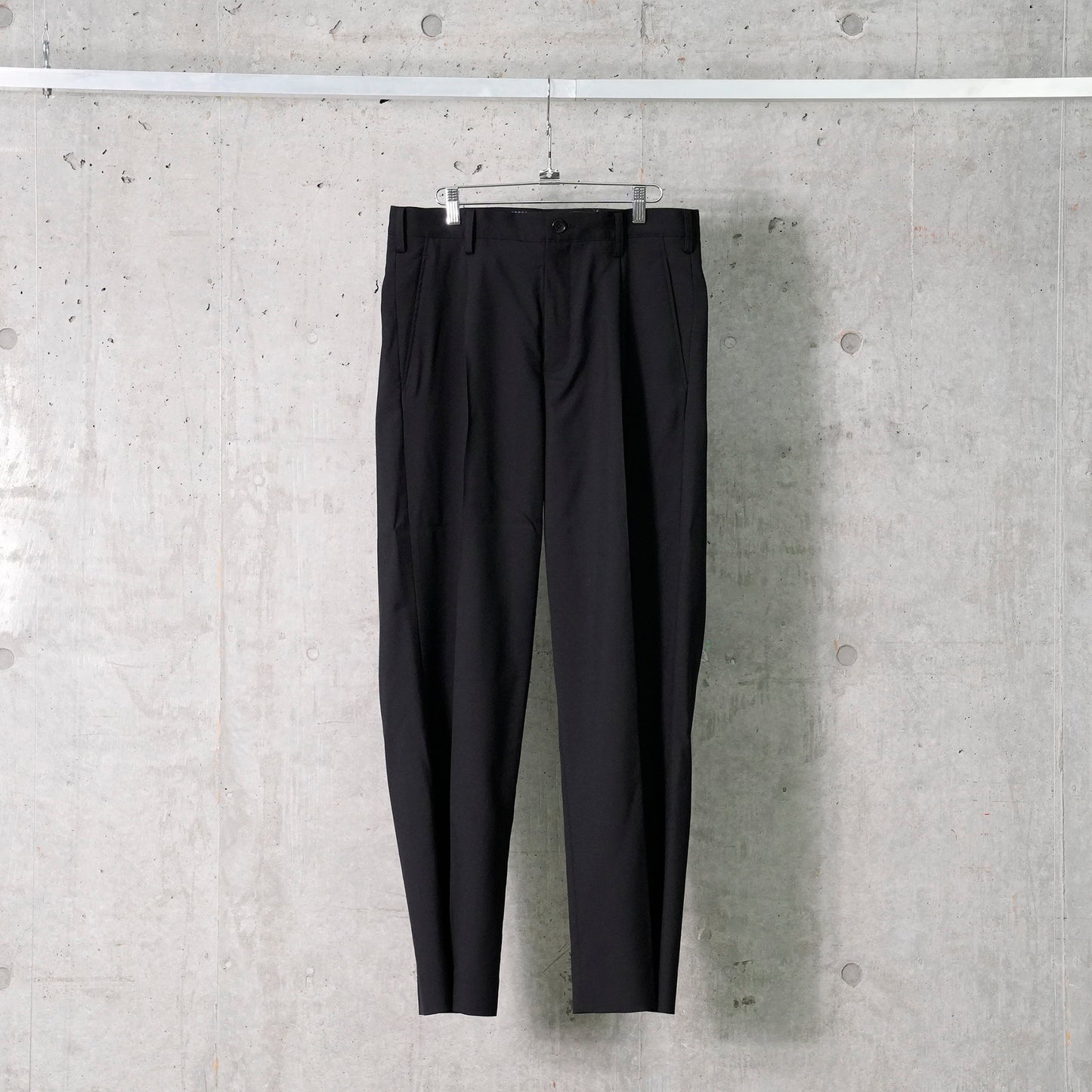 SKIRT-LAYERED PANTS / BLACK