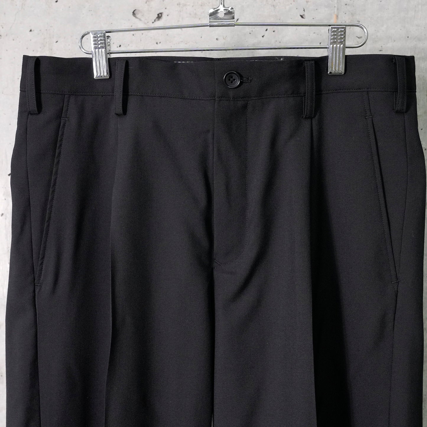 SKIRT-LAYERED PANTS / BLACK