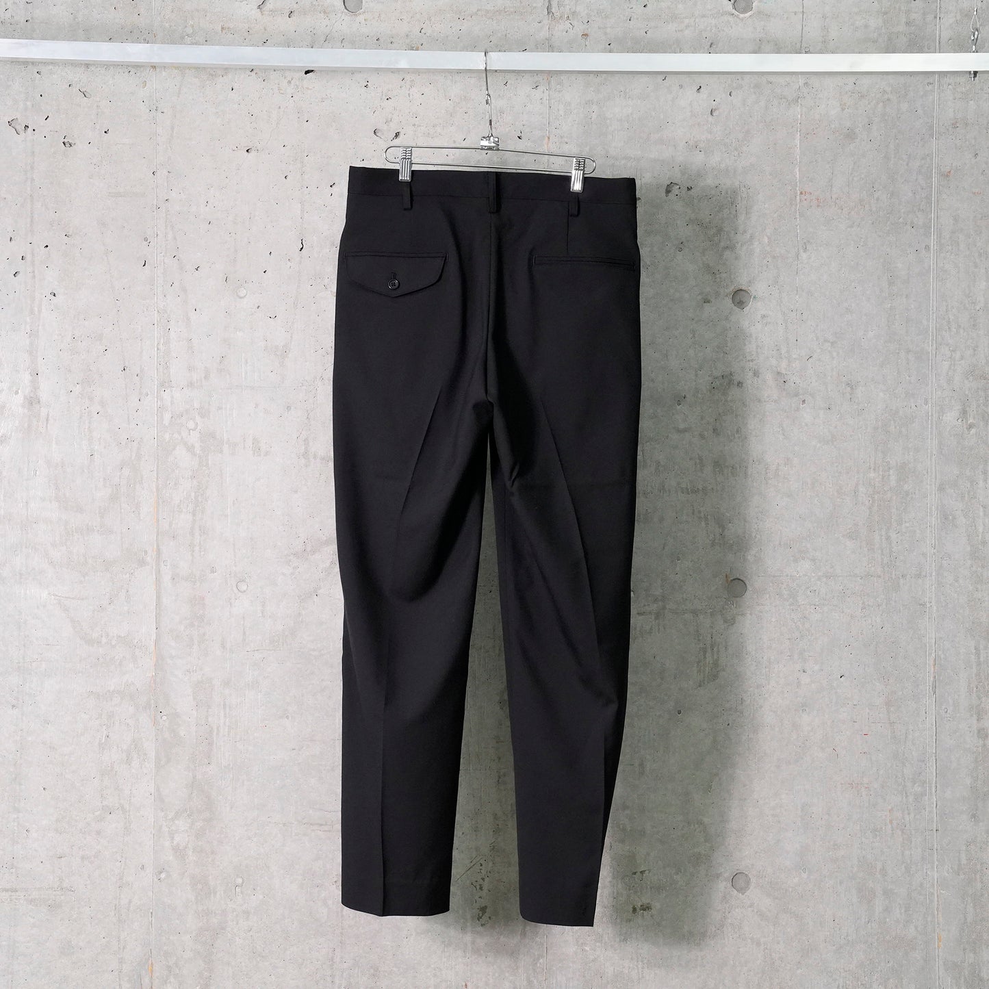 SKIRT-LAYERED PANTS / BLACK