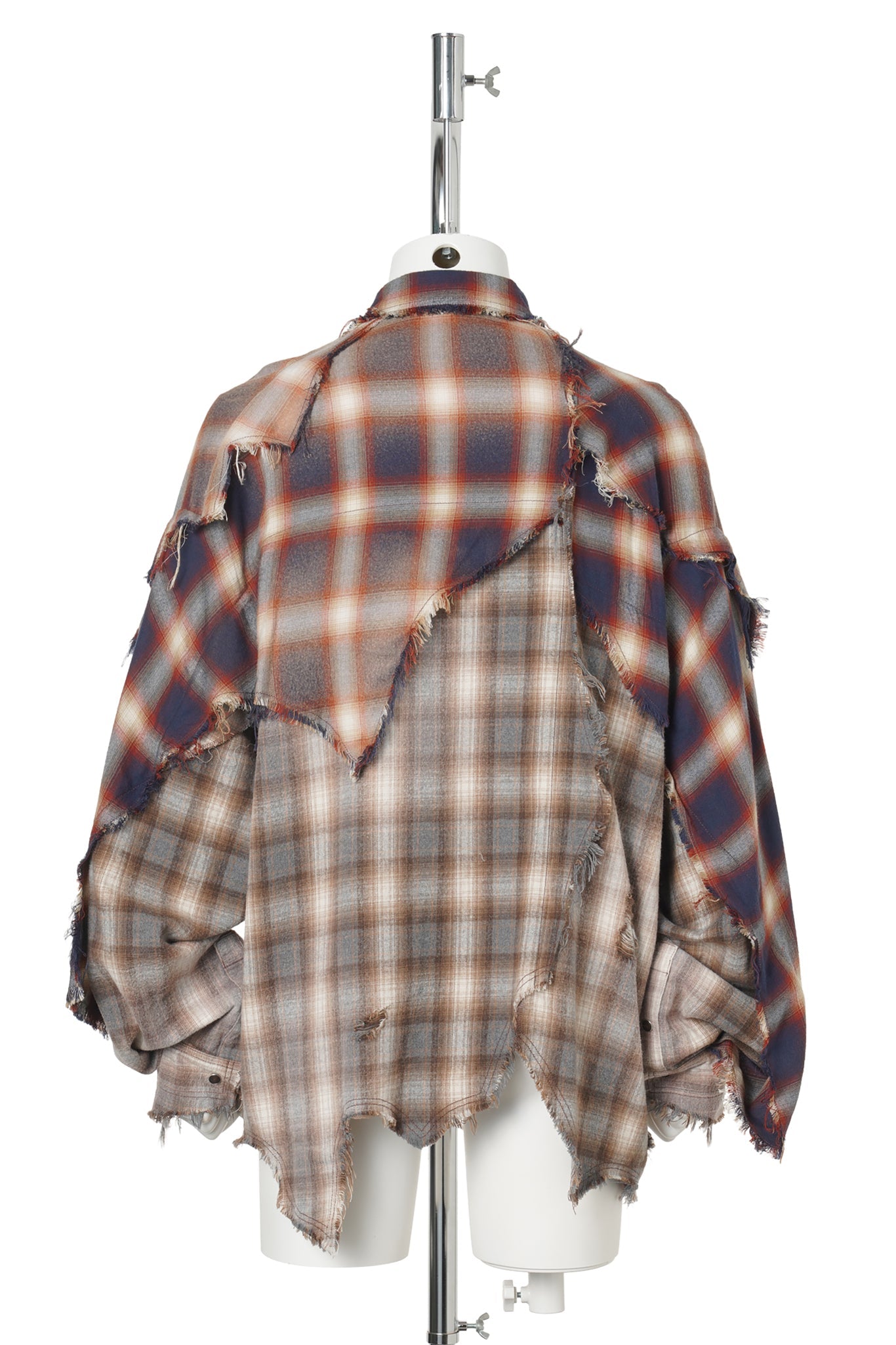 VINTAGE-EFFECT CHECKED SHIRT / RED