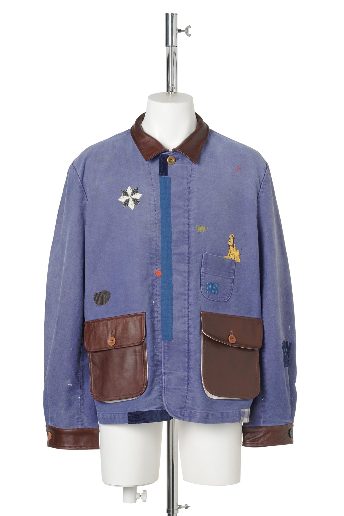 VINTAGE-FINISHED WORK JACKET / BLUE