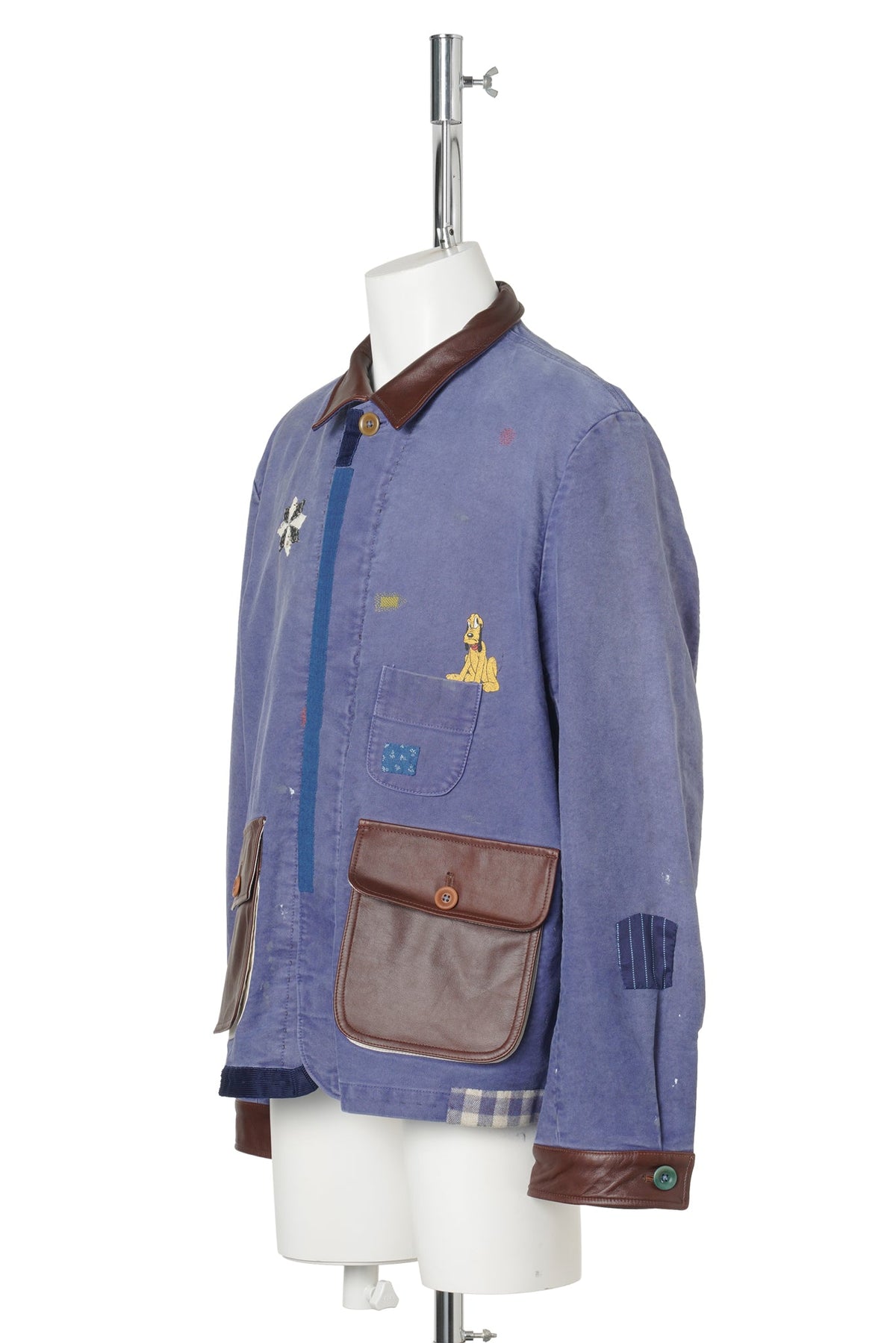 VINTAGE-FINISHED WORK JACKET / BLUE