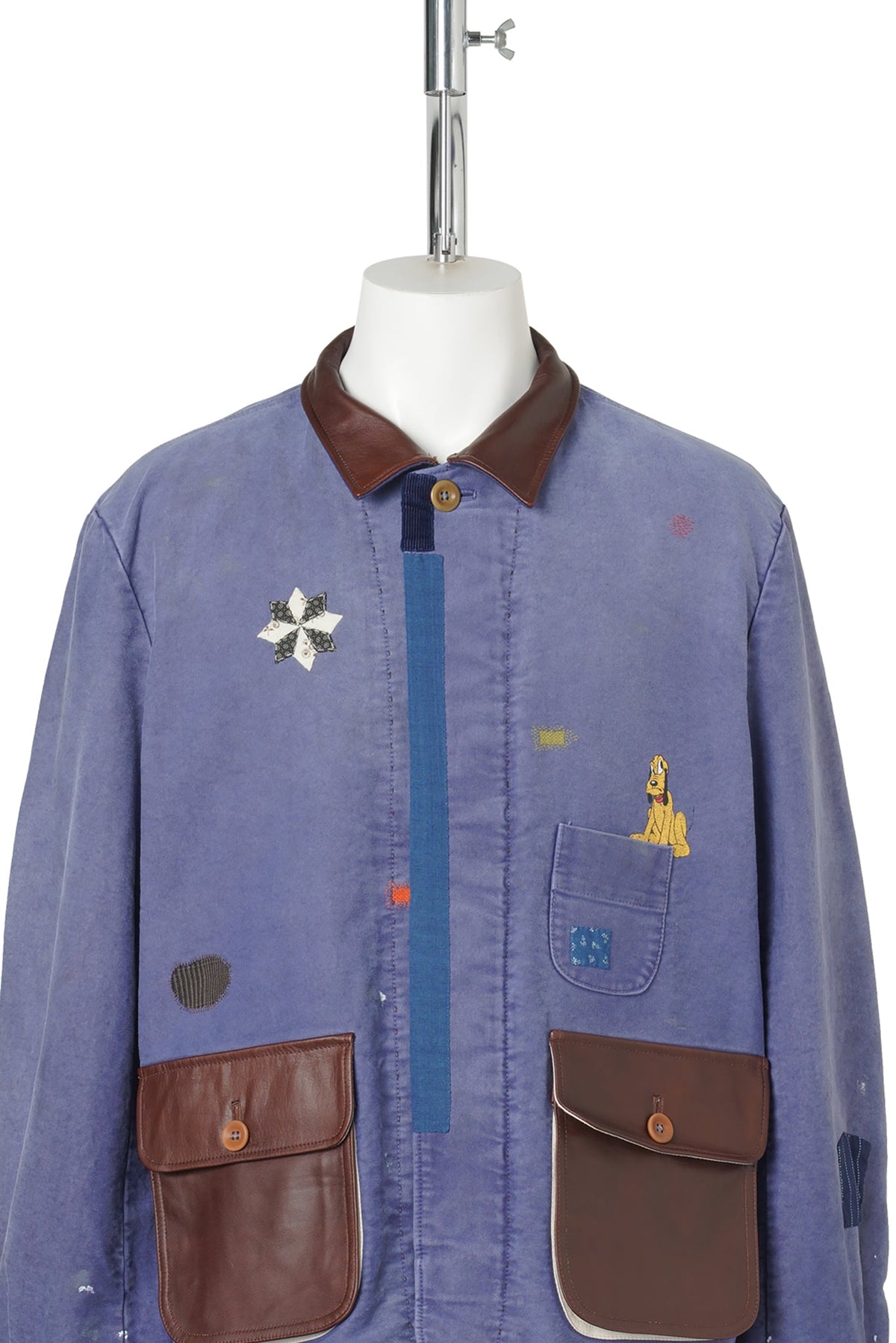 VINTAGE-FINISHED WORK JACKET / BLUE