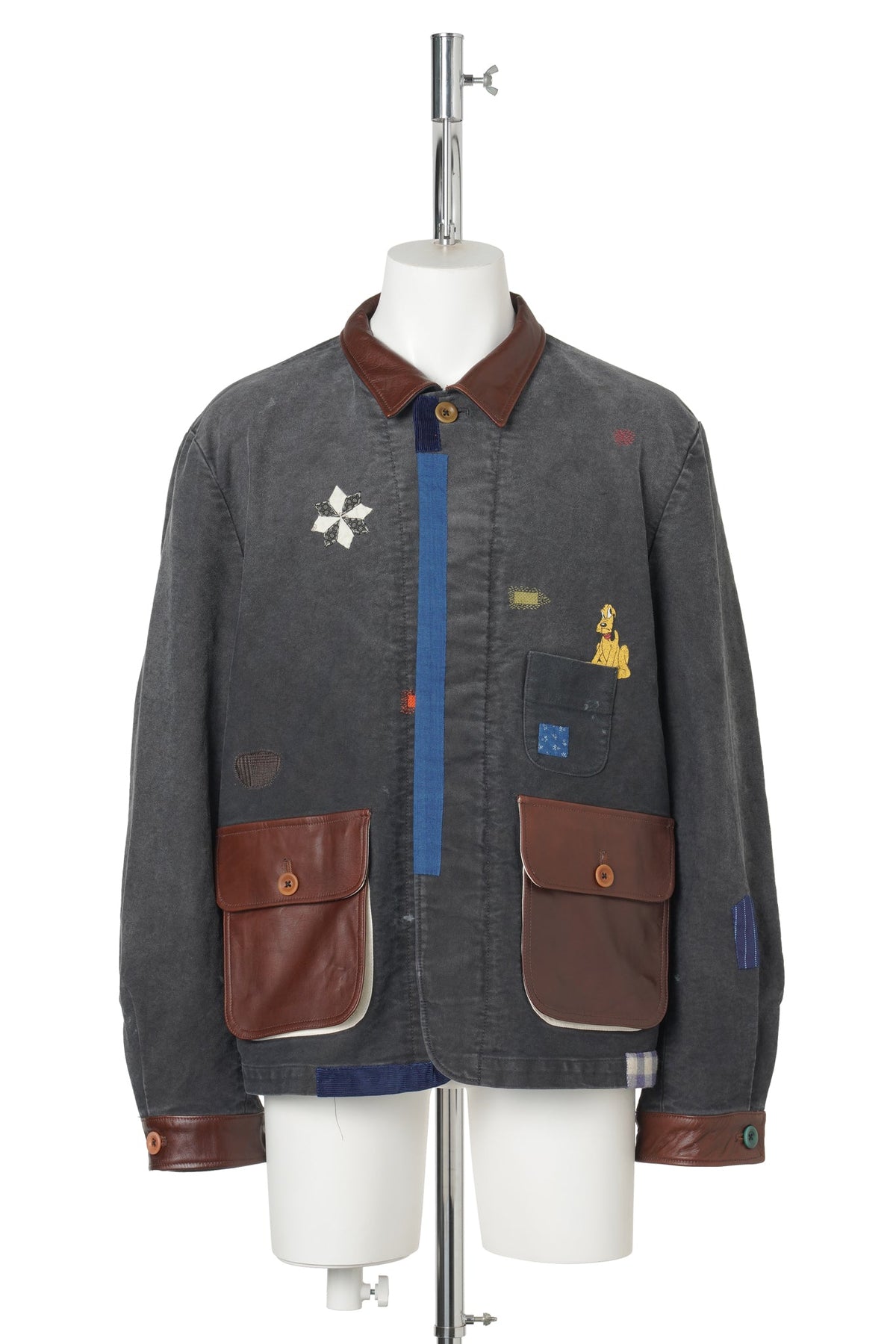 VINTAGE-FINISHED WORK JACKET / BLACK
