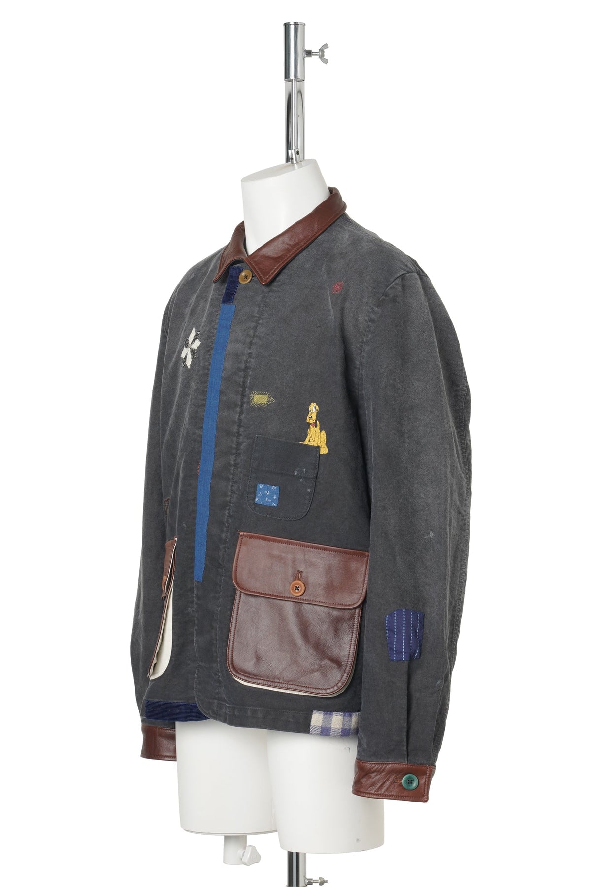 VINTAGE-FINISHED WORK JACKET / BLACK