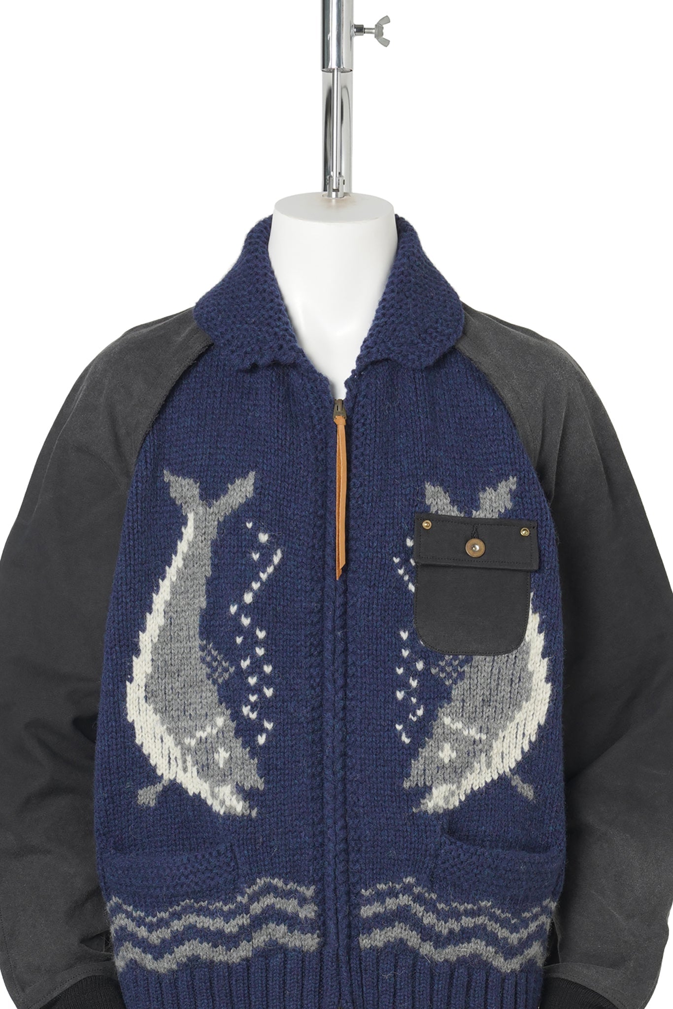 COMBINATION COWICHAN SWEATER / BLUE