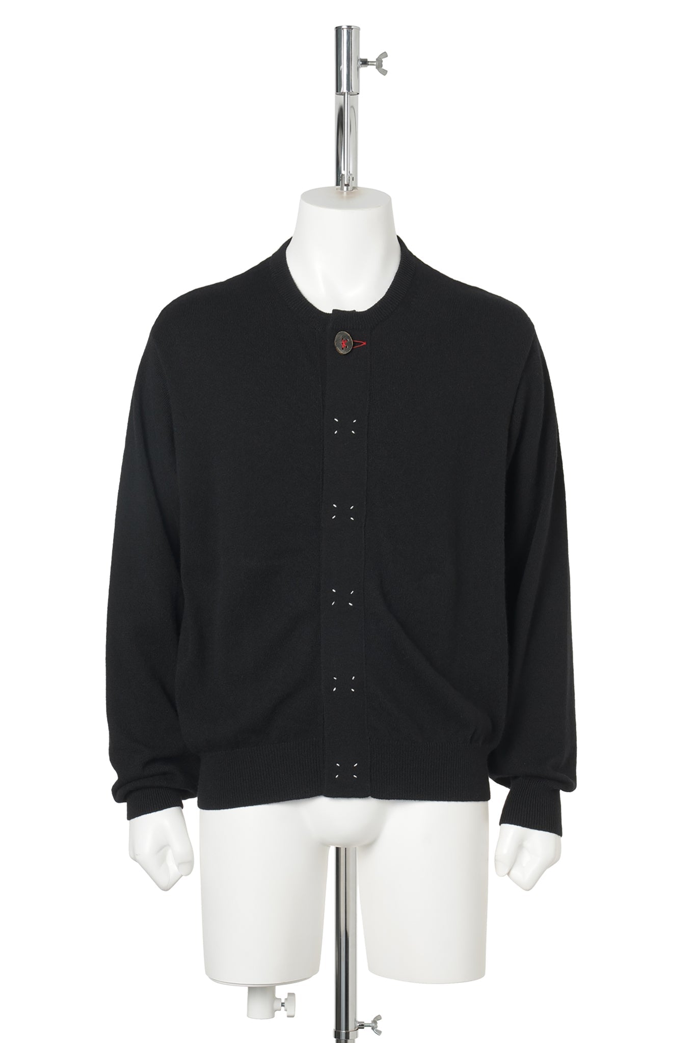 WOOL KNIT CARDIGAN / BLACK