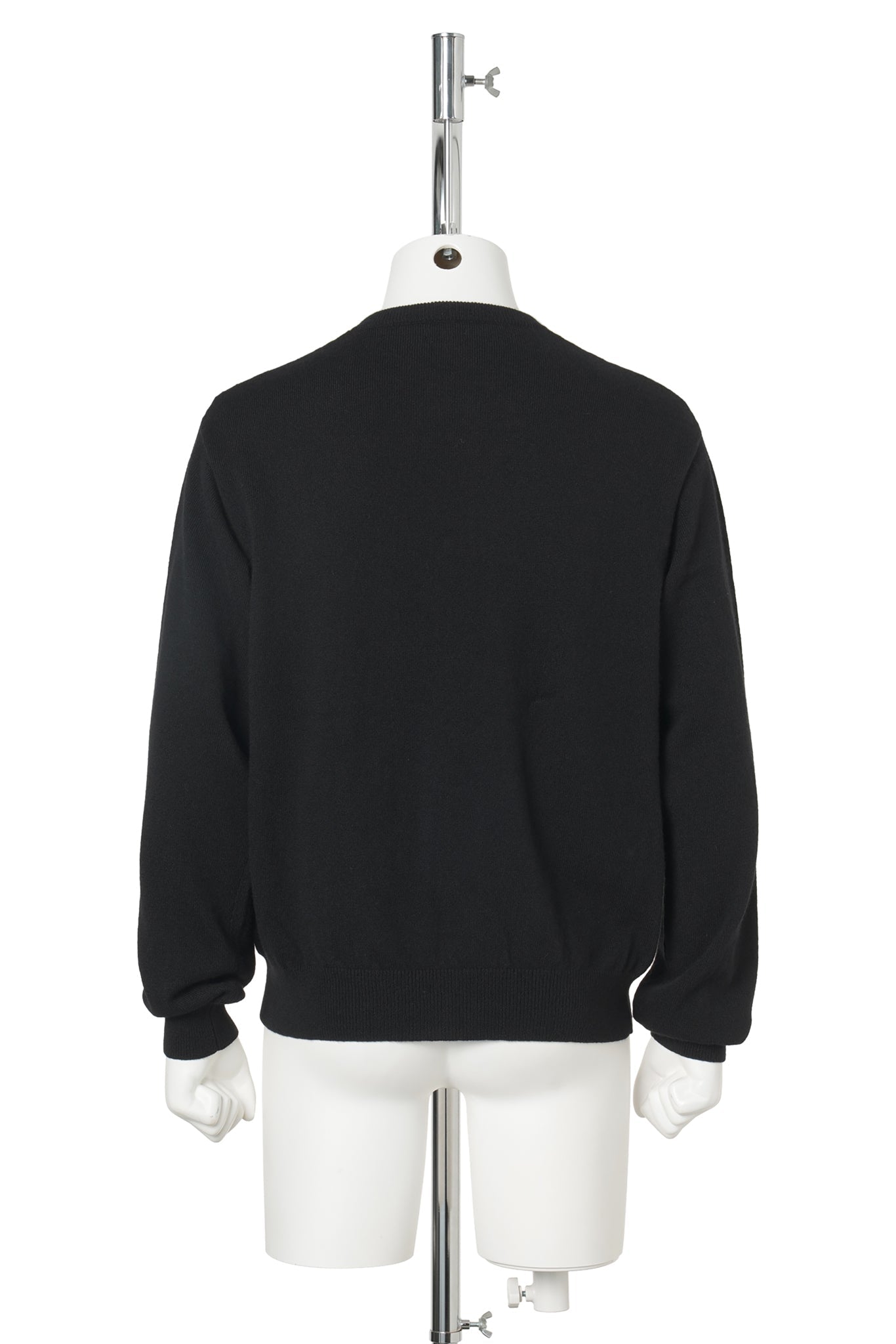 WOOL KNIT CARDIGAN / BLACK