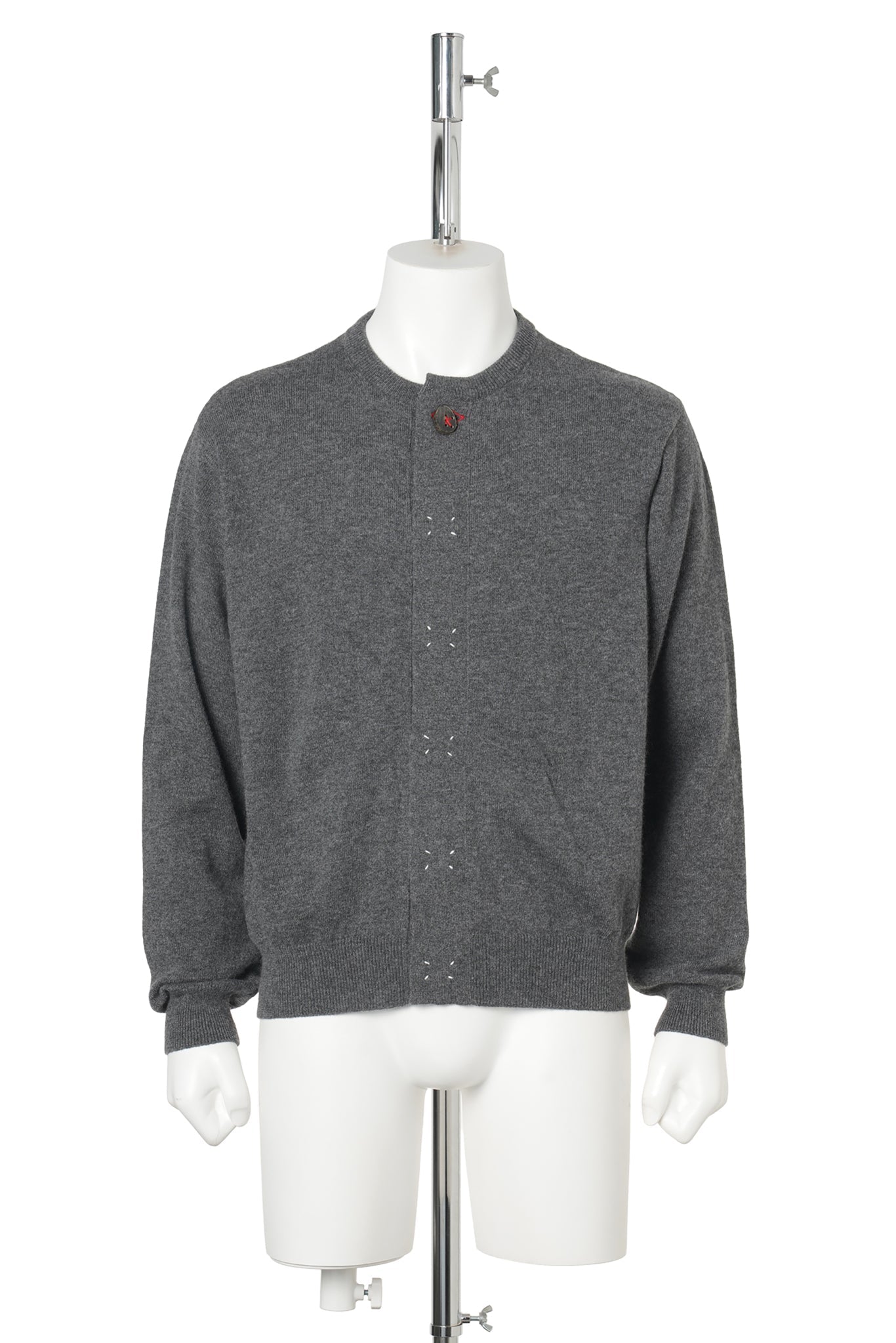 WOOL KNIT CARDIGAN / GRAY