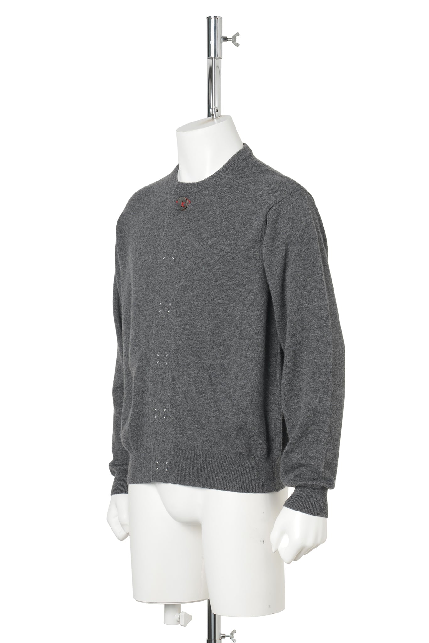 WOOL KNIT CARDIGAN / GRAY