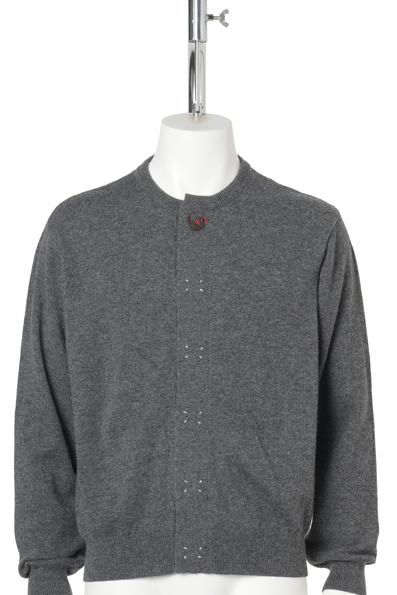 WOOL KNIT CARDIGAN / GRAY
