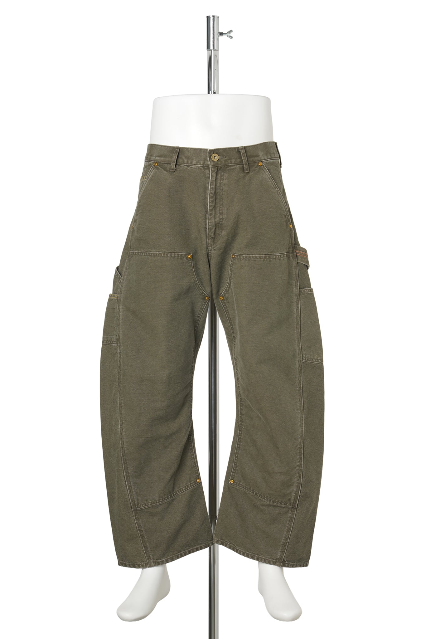 3D CUTTING PAINTER PANTS / KHAKI