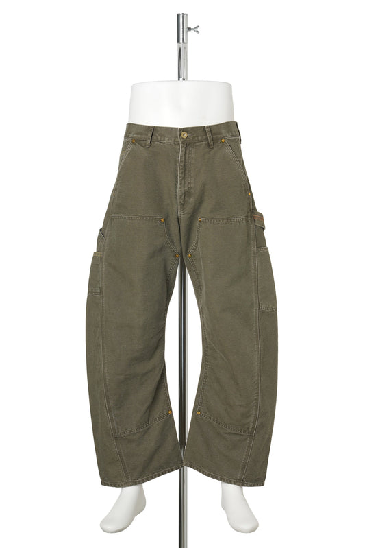 3D CUTTING PAINTER PANTS / KHAKI