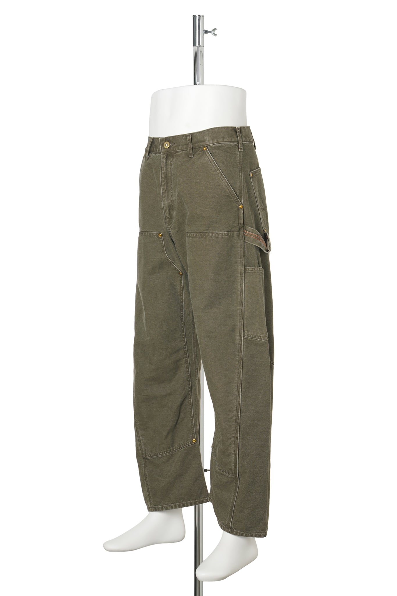 3D CUTTING PAINTER PANTS / KHAKI