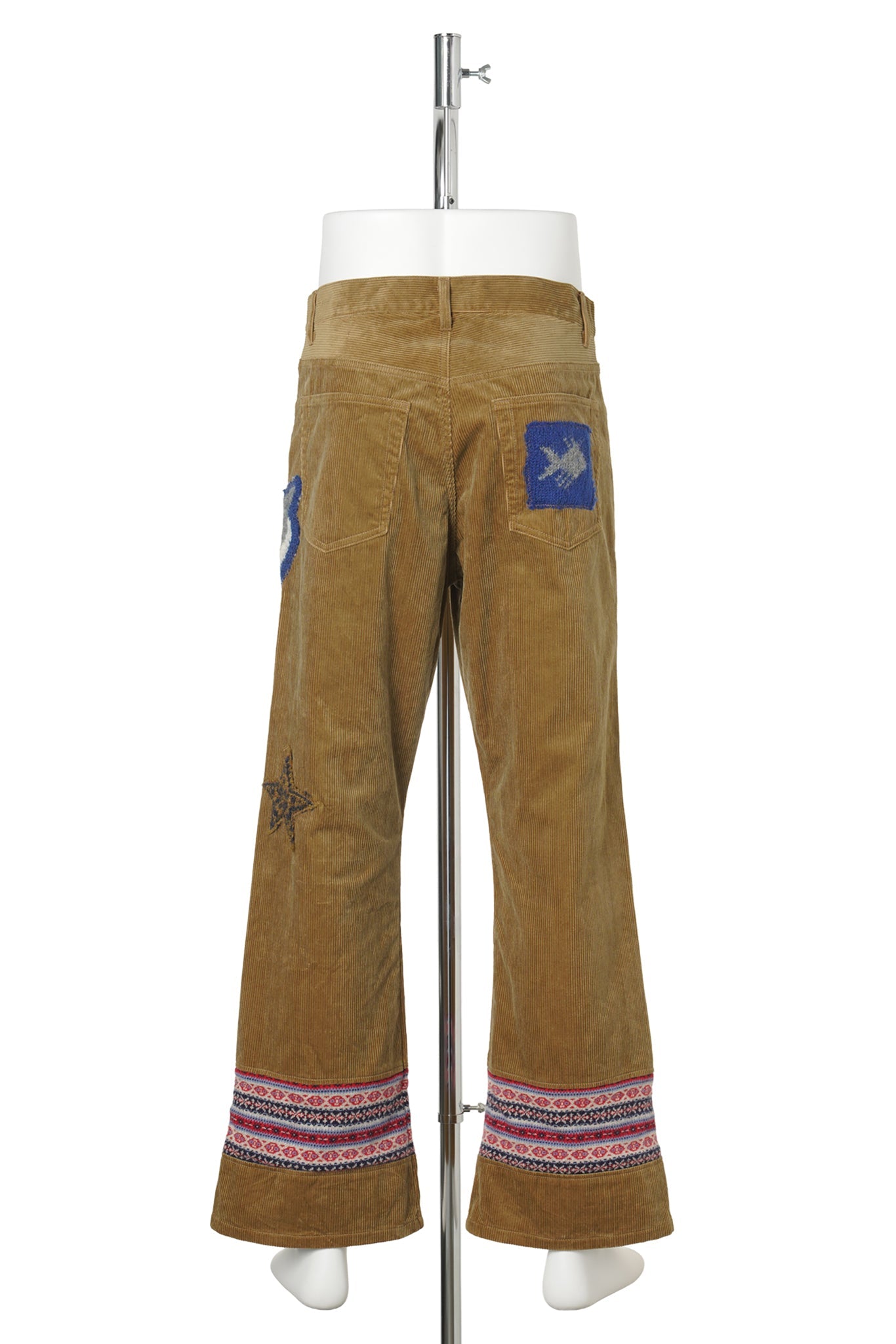 PATCHED-DESIGN PANTS / BROWN