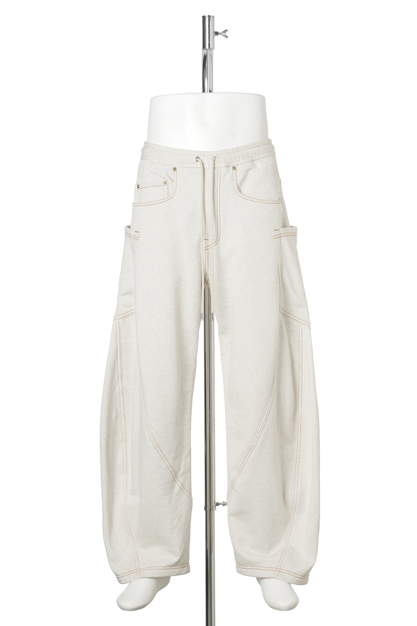 3D CUTTING SWEAT PANTS / OATMEAL