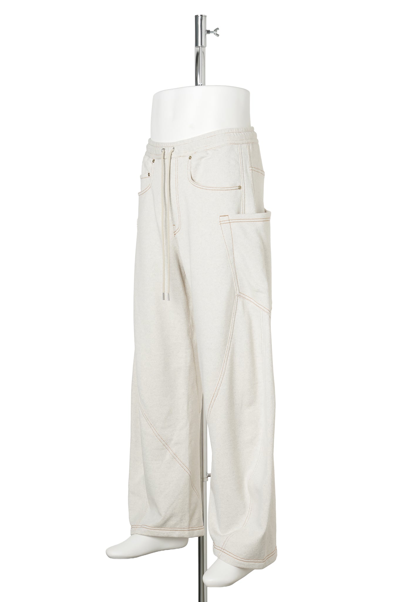 3D CUTTING SWEAT PANTS / OATMEAL
